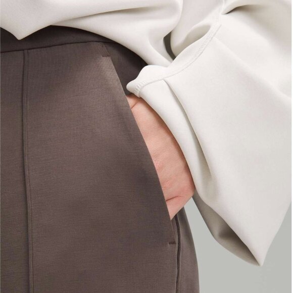 Lululemon Softstreme Pintuck Mid-Rise Pant Regular-Espresso-NWT - Picture 5 of 7